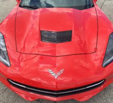 red corvette paint protection film